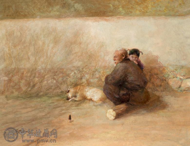 藏尔康 人物 布面 油画