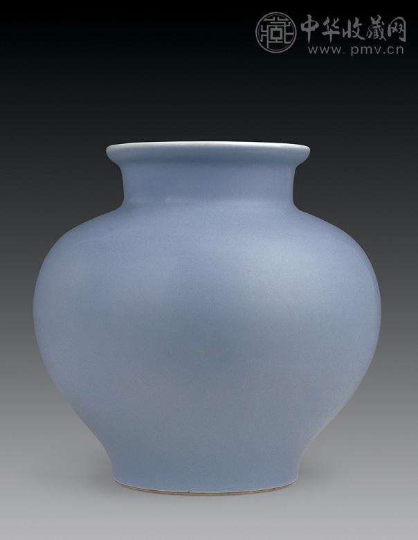 清光绪 天蓝釉尊