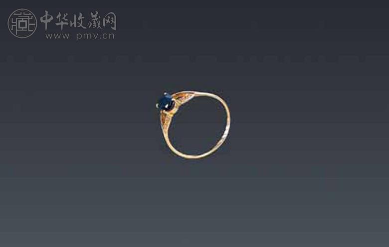 18K黄金镶蓝宝石戒指