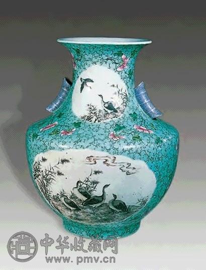 墨彩开光贯耳尊