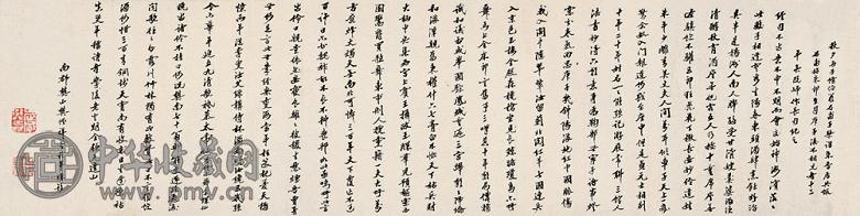 樊增祥 陈三立 书法 手卷 水墨纸本