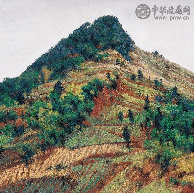 刘晓曦 2001年作 巴山小景 布面油画