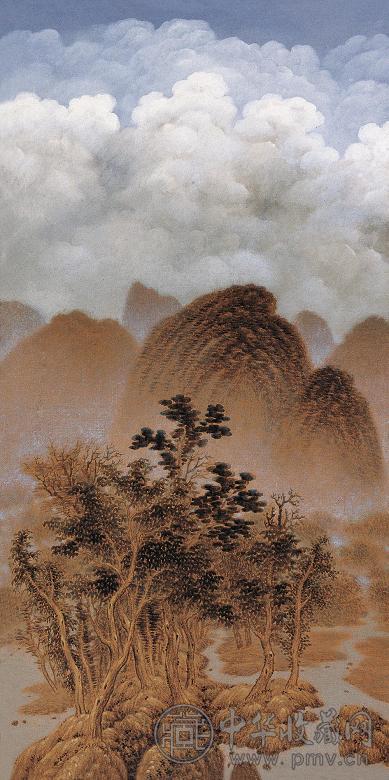 高惠君 2006年作 静观变天图 布面油画