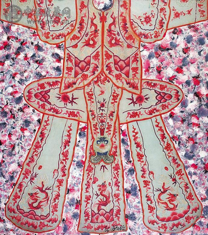 罗璐 2006年作 戏服 布面油画