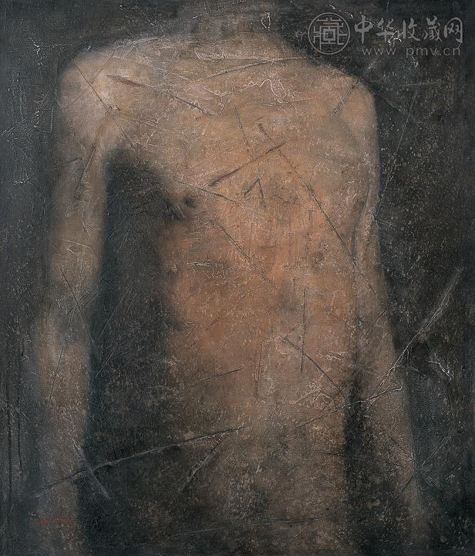 王琦 2000年作 在有序与无序之间 布面 油画