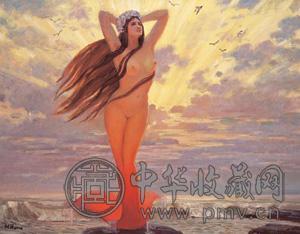 张树德 2004年作 海的女儿 布面油画