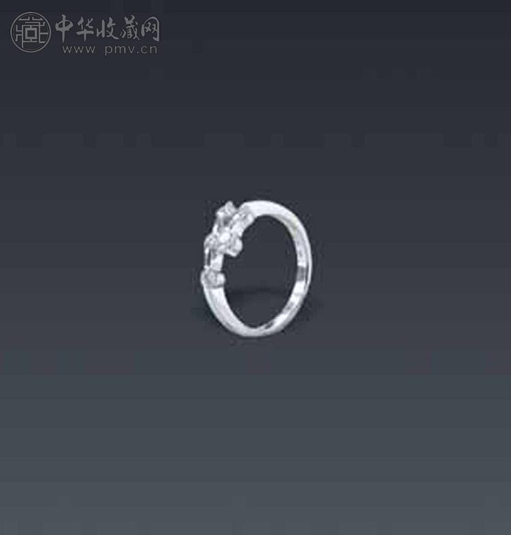 K白金镶钻戒指