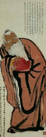 王铸九 现代 东方朔偷桃图 轴