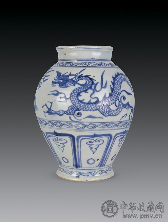 元 青花龙纹罐