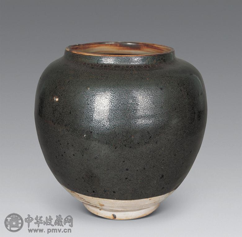 金 油滴釉大罐