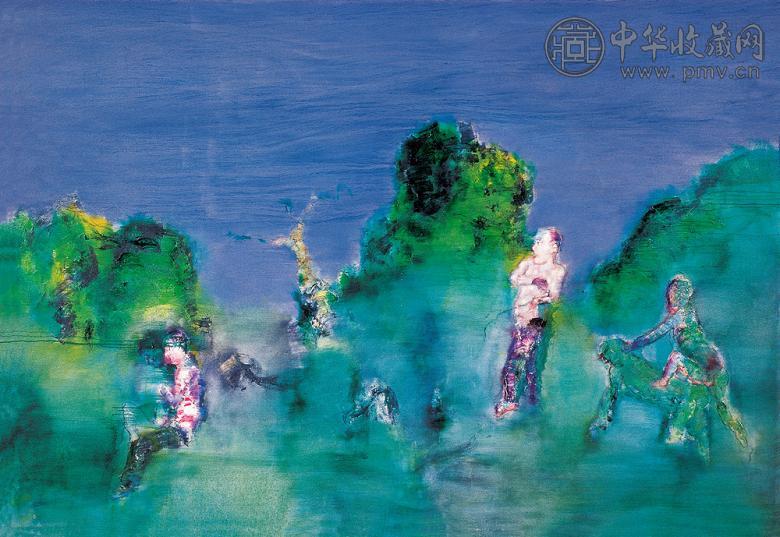 任小林 西湖春梦 布面油画