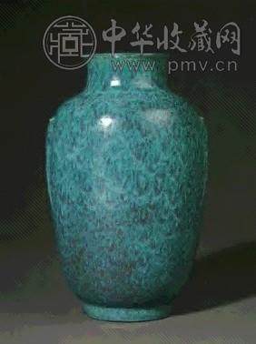 清乾隆 炉钧釉堆双耳灯笼尊