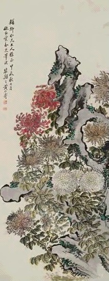 黄山寿 1904年作 工笔花卉 立轴 设色纸本 黄山寿 1904年作 工笔花卉 立轴 设色纸本
