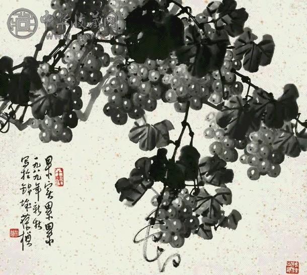 苏葆桢 果实累累图 镜心 水墨纸本