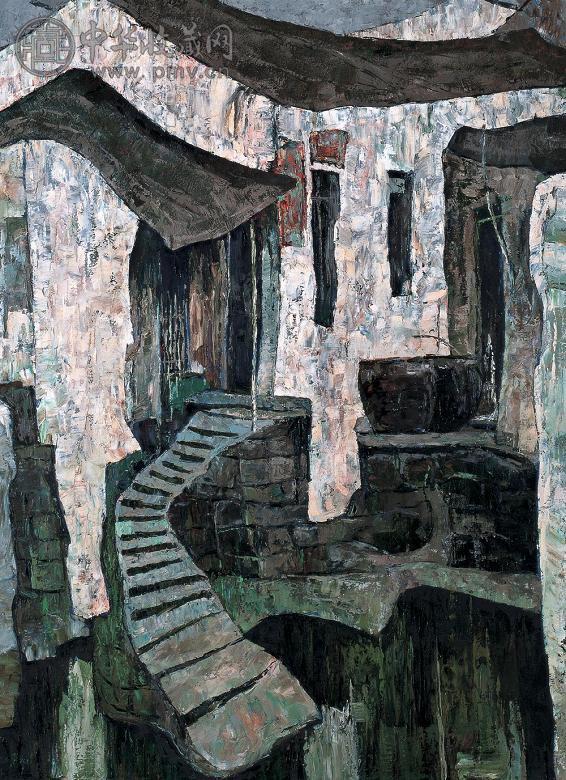 宫晓滨 1986年作 白色的组织(一) 布面 油画