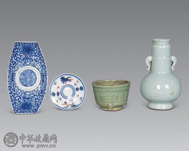 元至清 茶船 香炉等(4件)