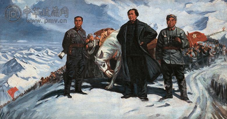 陈宁尔 王方雄 更喜岷山千里雪 布面 油画