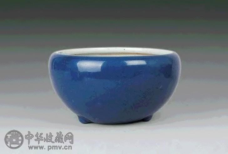 清 蓝釉炉