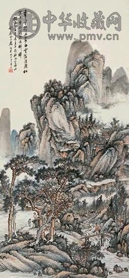近现代 袁培基 深松暮行 轴 近现代 袁培基 深松暮行 轴