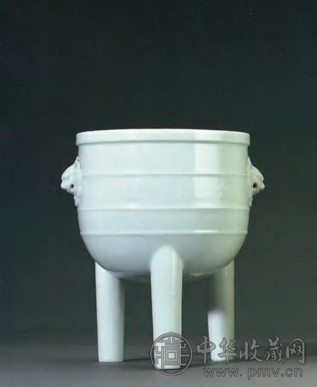 明末清初 德化窑白瓷三足鼎 明末清初 德化窑白瓷三足鼎