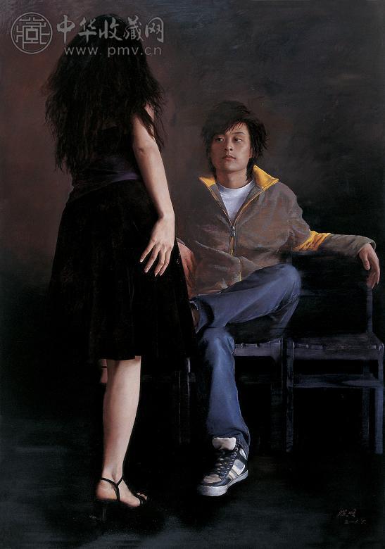 李煜明 2006年作 过去和未来的对话 布面 油画