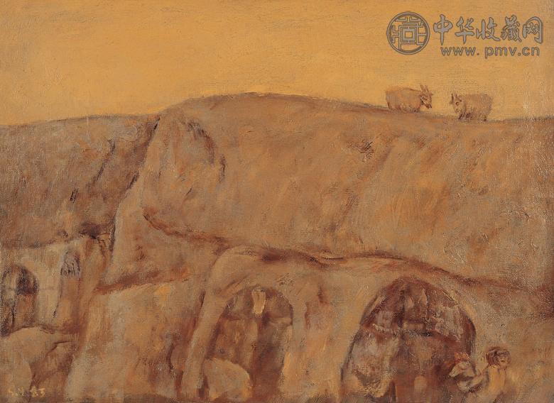 尚扬 咩咩 布面 油画