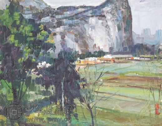 涂克 风景 纸本 油画