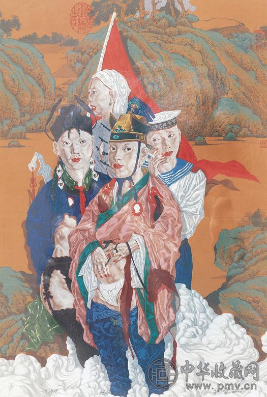魏东 云中君 纸本 版画
