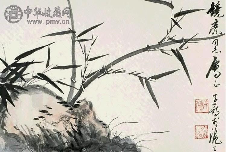 乔木 花鸟 镜心 设色纸本