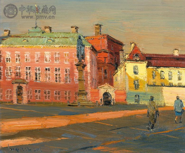 陆琦 2006年作 欧洲风景 布面 油画