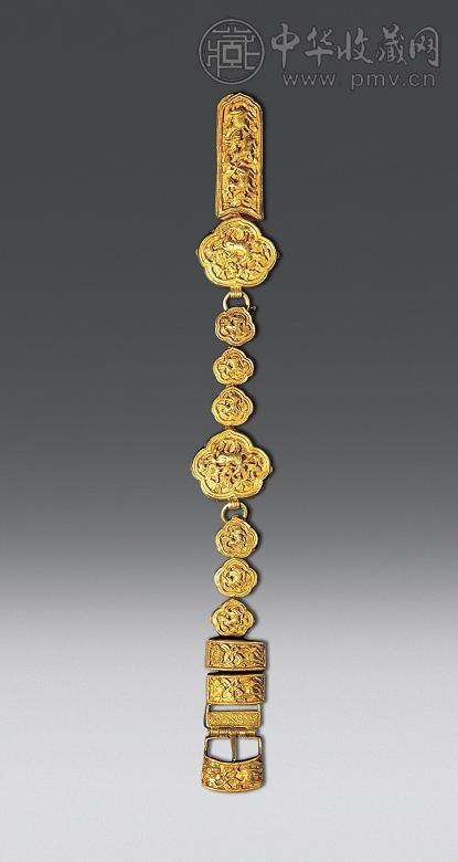 唐 錾金腰带(12件)