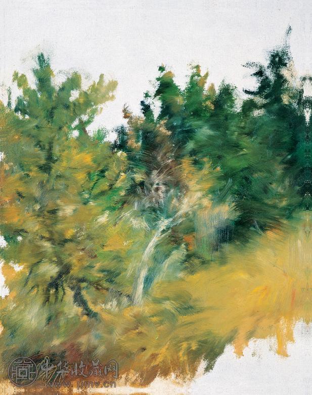尹朝阳 风景 布面 油画