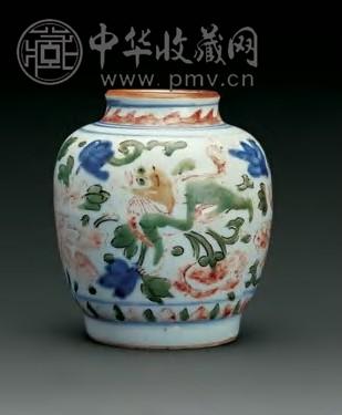 明万历 五彩小罐
