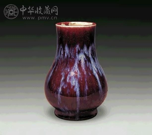 清中期 窑变釉尊