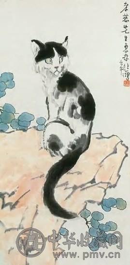 中国古美術 徐悲鴻款 雙猫図三尺画芯 肉筆手描き 動物画 宣紙画芯 証書付 文房 中国古美術 徐悲鴻款 雙猫図三尺画芯 肉筆手描き 動物画 宣紙画