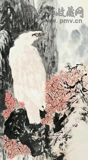 孙其峰 白鹰 镜心 纸本水墨