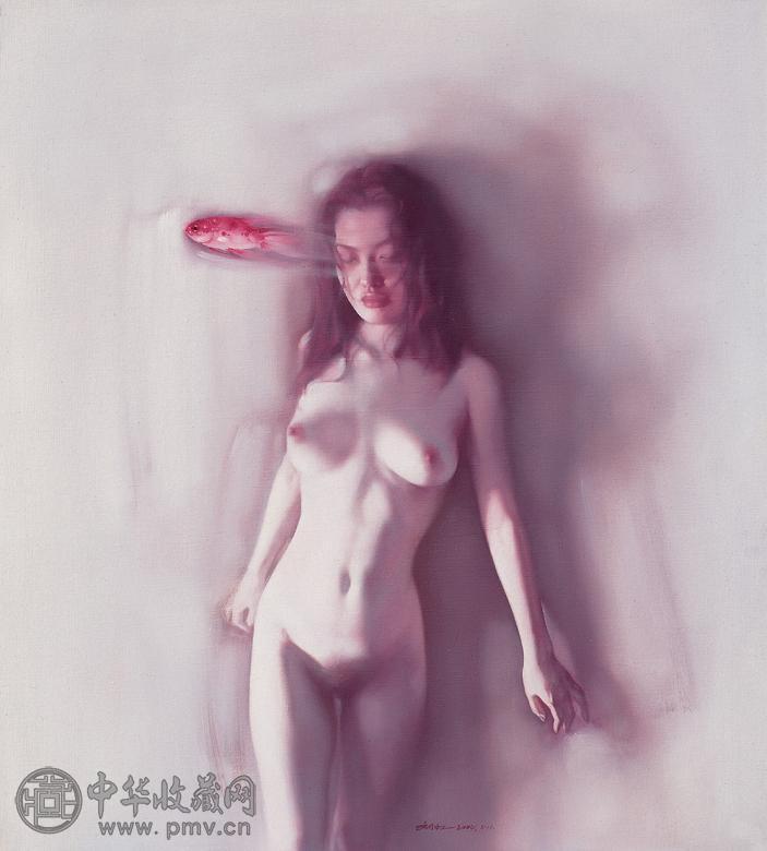 刘虹 失忆的鱼 布面 油画