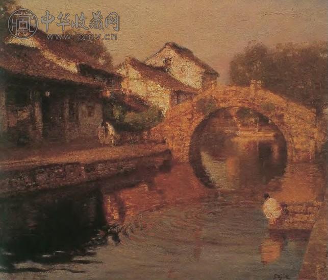 司子杰 1993年 斜阳浣歌 布面