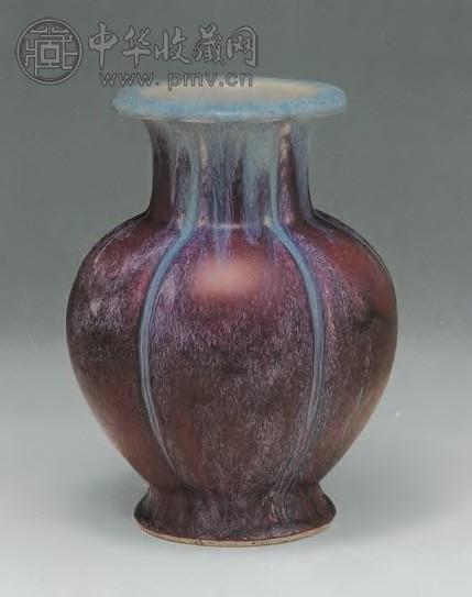 清乾隆 窑变釉石榴尊