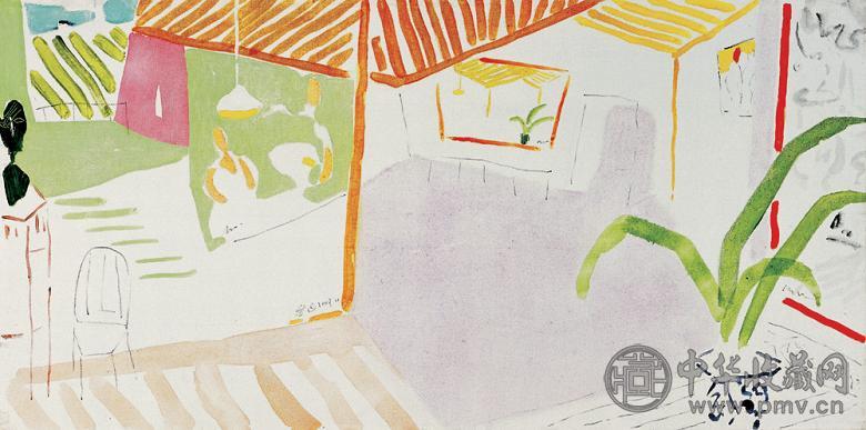 金田 2003年作 画廊 布面 油画
