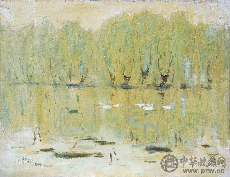 马常利 2002年作 早春 布面 油画