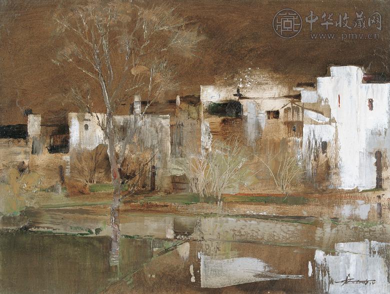 沈克龙 2004年作 问韵徽州·幽居 布面 油画