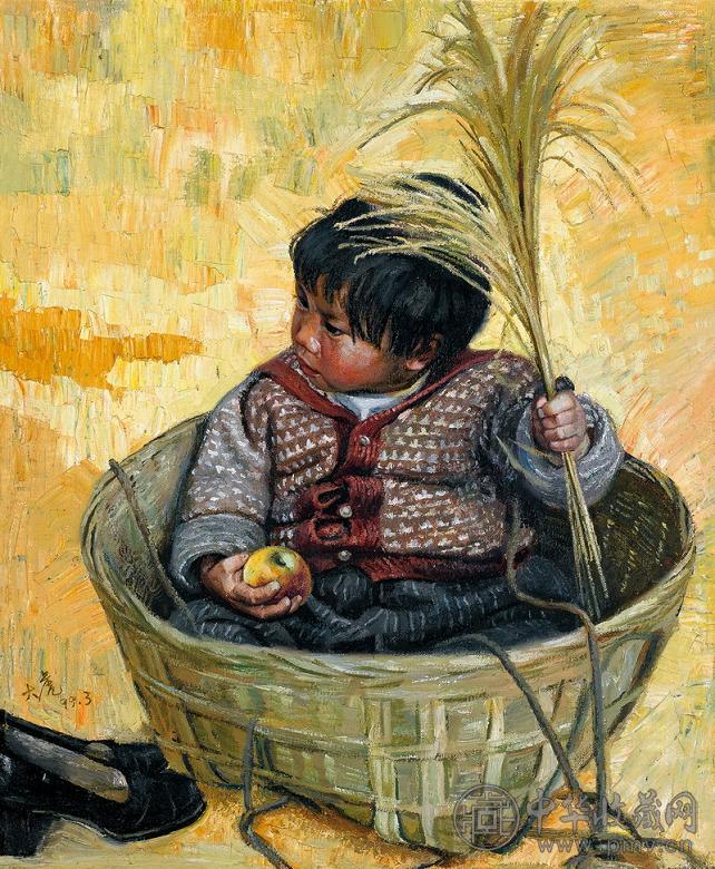 秦大虎 1999年作 童年 布面 油画