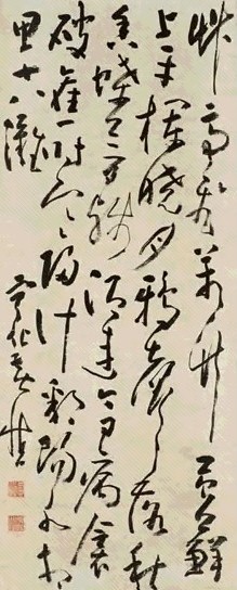 黄慎 草书 立轴 水墨纸本