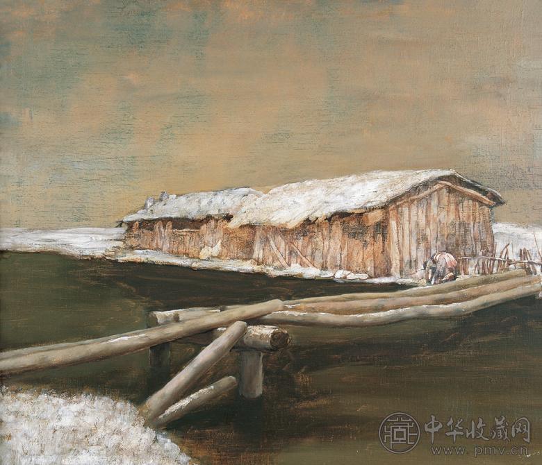 董永健 初雪 布面 油画