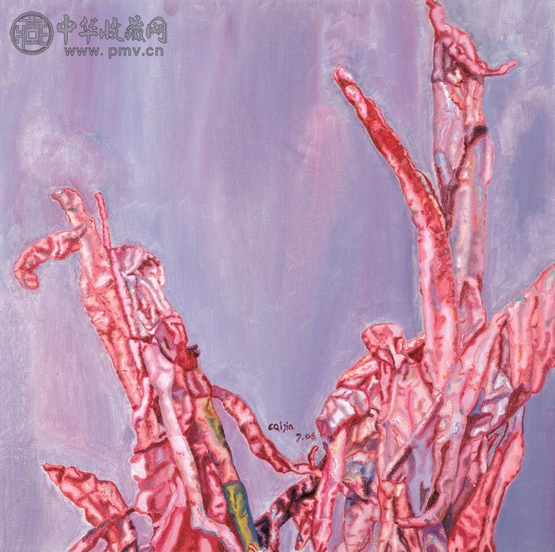 蔡锦 2006年作 美人蕉 布面 油画