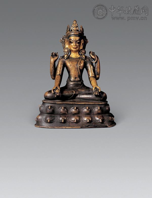 十三世纪 铜四臂观音像