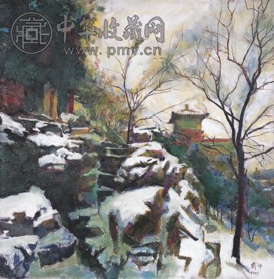 戴泽 颐和园冬天 布面 油画