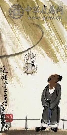 林风眠 人物 镜心