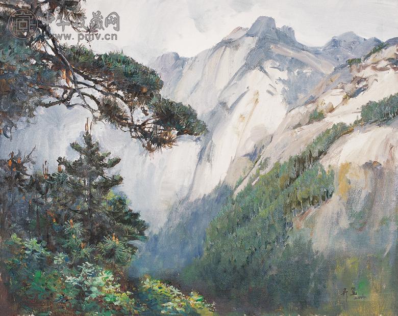 崔开玺 昆仑山 布面 油画
